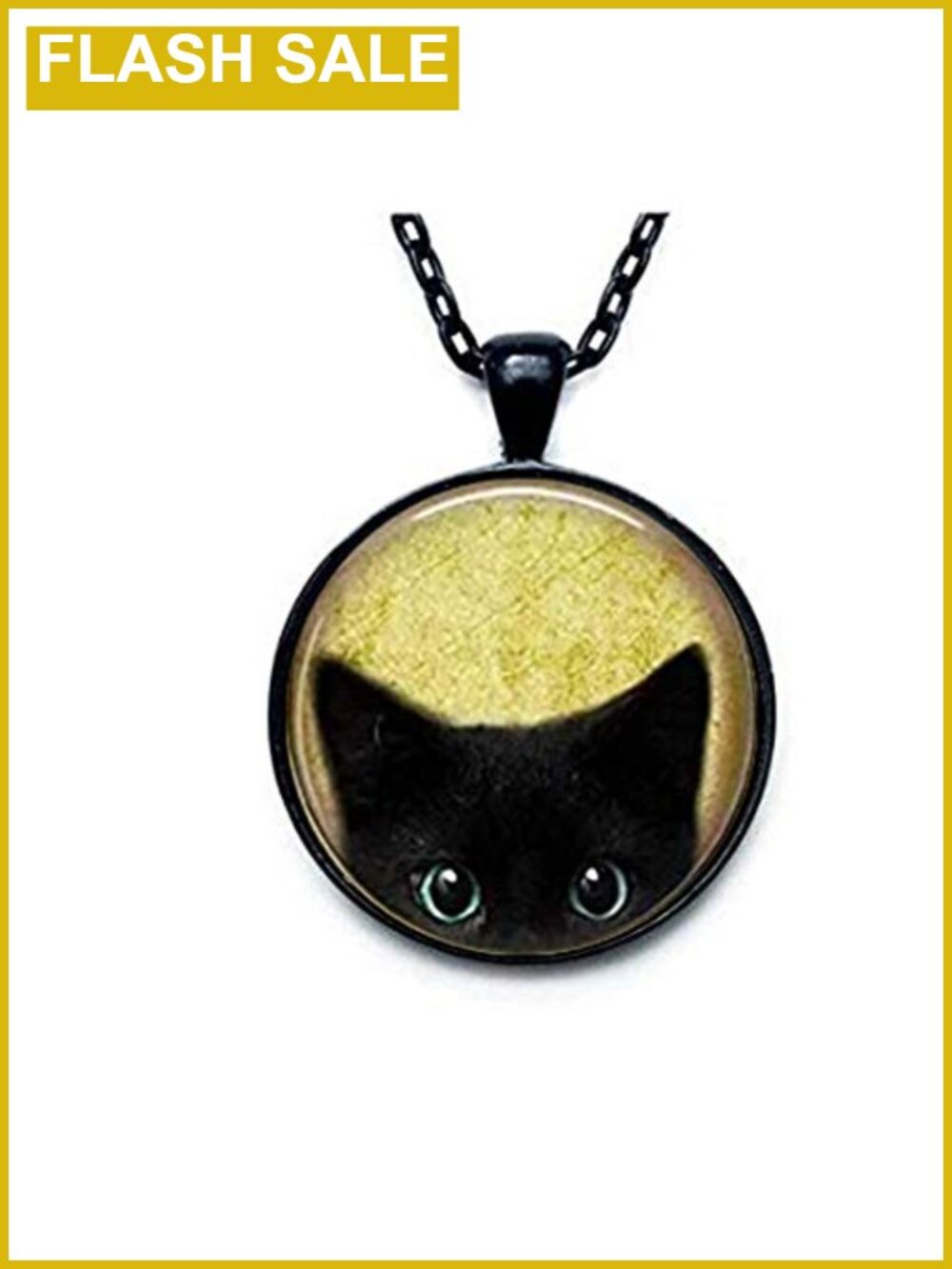 Hypoallergenic Alloy Black Cat Pendant Necklace Adjustable Chain Gift